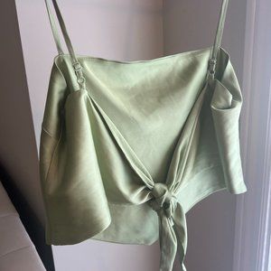 silk tie-up going out top